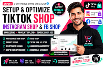 setup tiktok shop instagram shop fb shop tik tok shop marketing tiktok shop ads