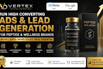 run high converting ads and lead generation for peptide and wellness brands