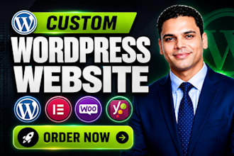 develop a custom wordpress website design and development