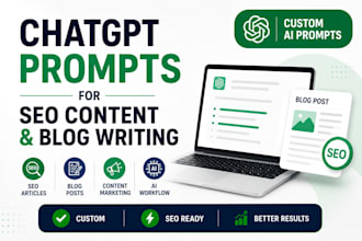 create chatgpt prompts for SEO content and blog writing