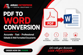 convert PDF to word or excel manually with accurate formatting