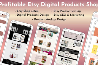 design etsy digital planner mockup for etsy shop digital products mockups