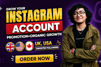 organically grow your instagram with real active and targeted followers