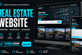 real estate website design with idx mls integration using elementor pro