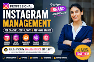 manage instagram for coaches, consultants and personal brands