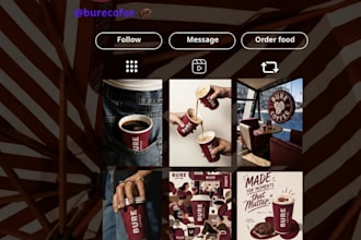 design instagram post for restaurant , cafes and brands