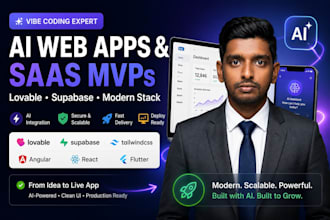 develop ai mobile app or mvp using lovable bolt cursor vibe coding