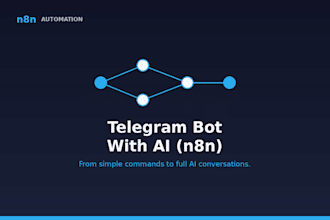 create a telegram bot with ai using n8n