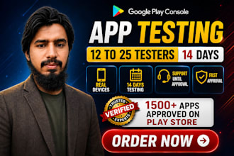 provide 12 testers, google play console, closed testing