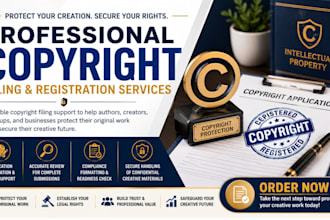 provide professional copyright filing and registration services