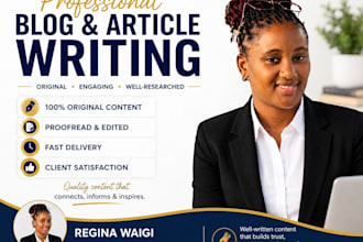 write engaging blog posts and articles for your website