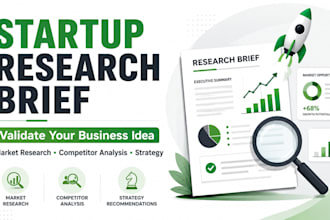 create a startup research for your business idea