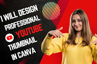 design professional youtube thumbnails in canva