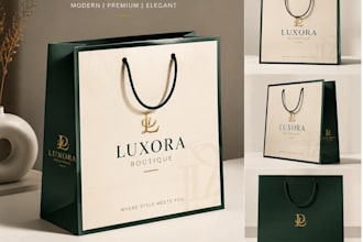 design premium shopping bag design for your brand