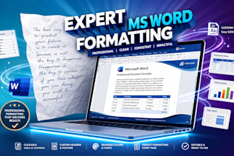edit professional ms word formatting, document design and templates
