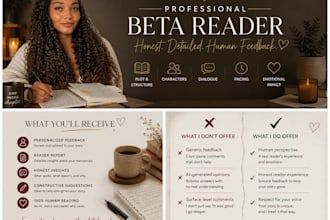experienced beta reader for authors