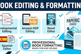 do developmental editing, amazon kdp book editing, book edi tor, book formatting