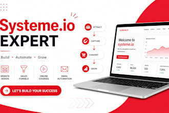 setup systeme io website kartra systeme io online course landing page clickunnel