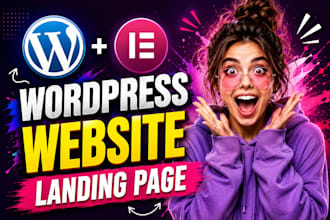 design a responsive wordpress landing page using elementor