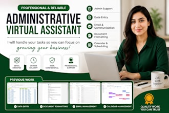 be your professional administrative virtual assistant for business support