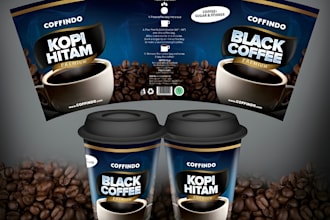 create professional paper cup design for your brand