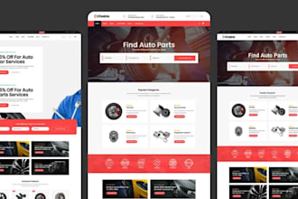 build auto parts website, automative woocommerce wordpress store