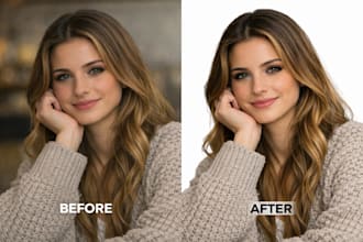 professionally edit, retouch, and remove background