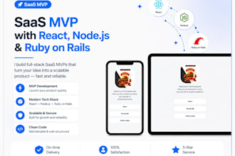 build mvp, saas, full stack website development