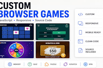 develop a custom HTML5 browser game using javascript
