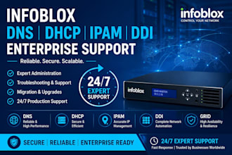 provide infoblox dns dhcp ipam ddi expert support