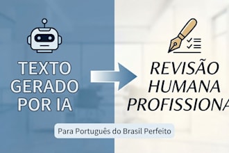 proofread and edit ai content in portuguese