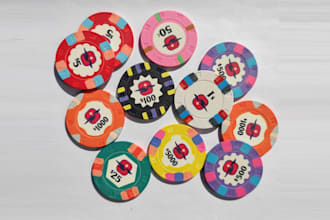 design professional poker chip or poker logo or any graphics design