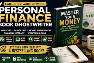 ghostwrite or write book and on personal finance, investing and budgeting