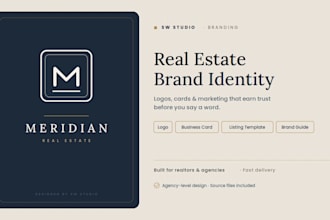 design a professional brand identity for your real estate agency