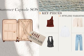 create your personalized 48h summer capsule wardrobe