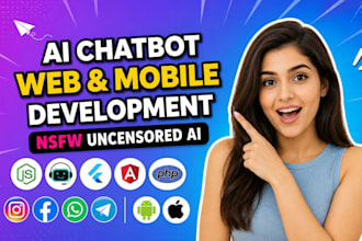 develop uncensored nsfw ai app, ai chatbot or saas