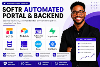 softr airtable automated portal supabase database backend airtable xero bigquery