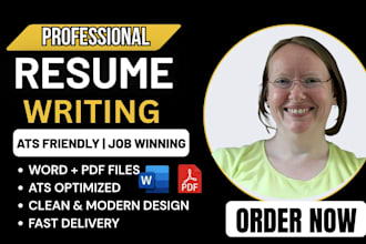 write upgrade, design ats professional resume, CV writing, cover letter, edit