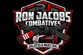 design a karate, jiu jitsu, gym, martial art fitness logo