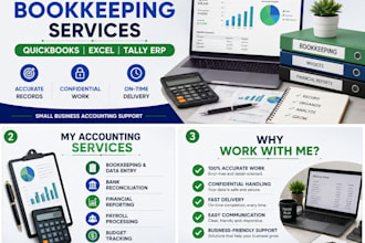 bookkeeping and accounting using quickbooks or excell