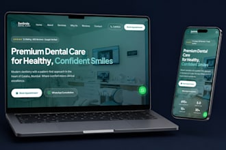design a dental clinic website that turns visitors into patients