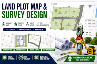create land plot maps, boundary maps and property plans