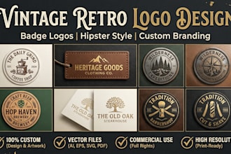 do brand badge,vintage retro badge for your brand, outdoor brand or hipster logo