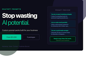 create custom chatgpt prompt packs for your marketing work