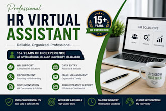 be your professional HR virtual assistant for HR and administrative support