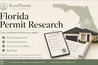 research florida building permit requirements for your project