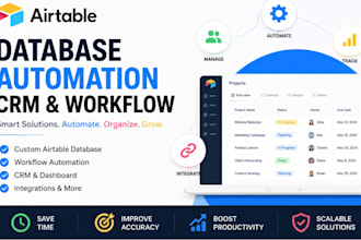 build airtable database airtable automation CRM and workflow