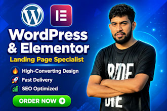 build wordpress and elementor landing pages specialist