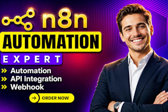 be your n8n expert for webhook and api integration automation