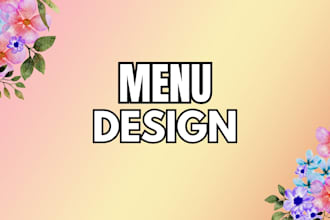design a stunning restaurant menu that attracts customers